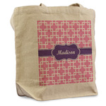 Linked Squares Reusable Cotton Grocery Bag - Single (Personalized)