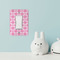 Linked Squares Rocker Light Switch Covers - Single - IN CONTEXT