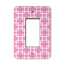 Linked Squares Rocker Style Light Switch Cover