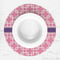 Linked Squares Round Linen Placemats - LIFESTYLE (single)