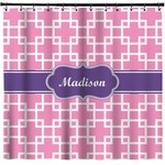 Linked Squares Shower Curtain - Custom Size (Personalized)