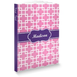 Linked Squares Softbound Notebook - 7.25" x 10" (Personalized)