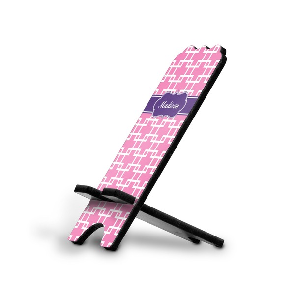 Custom Linked Squares Stylized Cell Phone Stand - Large (Personalized)