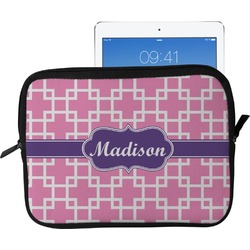 Linked Squares Tablet Case / Sleeve - Large (Personalized)