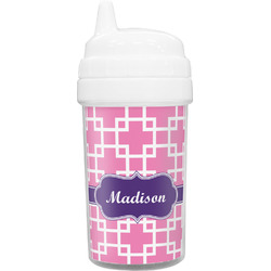 Linked Squares Toddler Sippy Cup (Personalized)