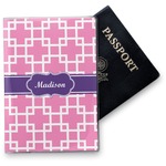 Linked Squares Vinyl Passport Holder (Personalized)