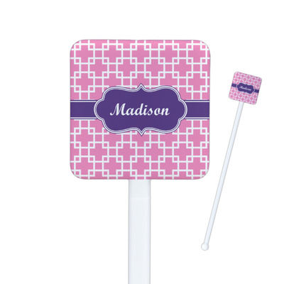 Custom Logo & Company Name Square Plastic Stir Sticks