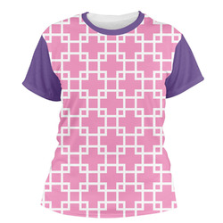 Linked Squares Women's Crew T-Shirt - X Large
