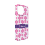 Linked Squares iPhone Case - Plastic - iPhone 13 Mini (Personalized)