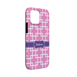 Linked Squares iPhone Case - Rubber Lined - iPhone 13 Mini (Personalized)