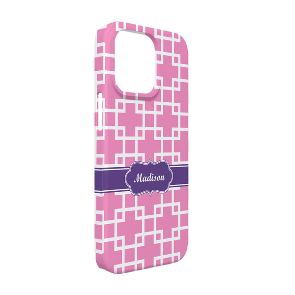 Custom Linked Squares iPhone Case - Plastic - iPhone 13 Pro (Personalized)