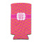 Pink & Orange Chevron 12oz Tall Can Sleeve - FRONT