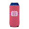 Pink & Orange Chevron 16oz Can Sleeve - FRONT (on can)