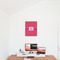 Pink & Orange Chevron 16x20 - Matte Poster - On the Wall