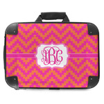 Pink & Orange Chevron Hard Shell Briefcase - 18" (Personalized)