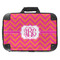 Pink & Orange Chevron 18" Laptop Briefcase - FRONT