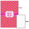 Pink & Orange Chevron 20x30 - Matte Poster - Front & Back