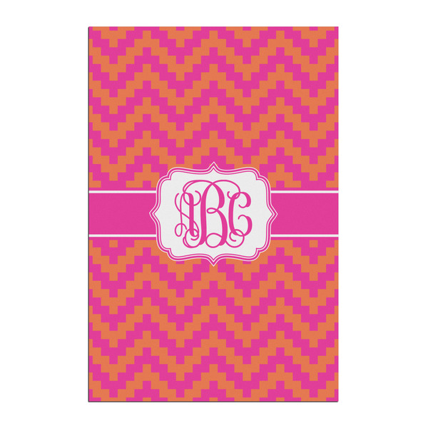 Custom Pink & Orange Chevron Posters - Matte - 20x30 (Personalized)