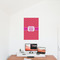 Pink & Orange Chevron 20x30 - Matte Poster - On the Wall