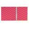 Pink & Orange Chevron 3 Ring Binders - Full Wrap - 1" - OPEN INSIDE