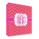 Pink & Orange Chevron 3 Ring Binder - Full Wrap - 2" (Personalized)