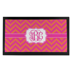 Pink & Orange Chevron Bar Mat - Small (Personalized)