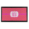 Pink & Orange Chevron Bar Mat - Small - FRONT