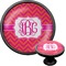 Pink & Orange Chevron Black Custom Cabinet Knob (Front and Side)