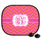 Pink & Orange Chevron Car Sun Shade- Black