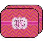 Pink & Orange Chevron Car Floor Mats (Back Seat) (Personalized)