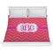 Pink & Orange Chevron Comforter (King)