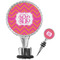 Pink & Orange Chevron Custom Bottle Stopper (main and full view)