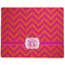 Pink & Orange Chevron Dog Food Mat - Large without Bowls