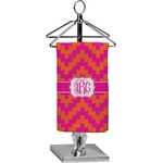 Pink & Orange Chevron Finger Tip Towel - Full Print (Personalized)