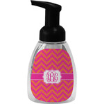 Pink & Orange Chevron Foam Soap Bottle - Black (Personalized)