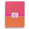 Pink & Orange Chevron Garden Flags - Large - Double Sided - BACK