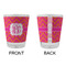 Pink & Orange Chevron Glass Shot Glass - Standard - APPROVAL