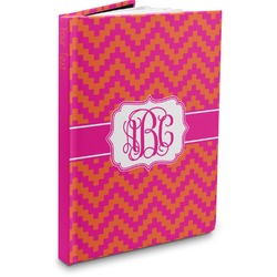 Pink & Orange Chevron Hardbound Journal - 5.75" x 8" (Personalized)