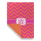 Pink & Orange Chevron House Flags - Double Sided - FRONT FOLDED