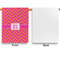 Pink & Orange Chevron House Flags - Single Sided - APPROVAL