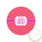 Pink & Orange Chevron Icing Circle - XSmall - Front