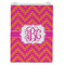 Pink & Orange Chevron Jewelry Gift Bag - Matte - Front