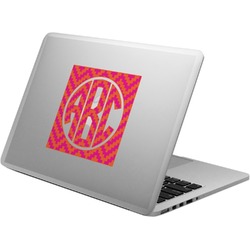 Pink & Orange Chevron Laptop Decal (Personalized)