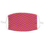 Pink & Orange Chevron Adult Cloth Face Mask - XLarge