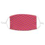 Pink & Orange Chevron Adult Cloth Face Mask