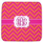 Pink & Orange Chevron Memory Foam Bath Mat - 48"x48" (Personalized)