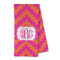 Pink & Orange Chevron Microfiber Dish Towel - FOLD