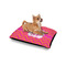 Pink & Orange Chevron Outdoor Dog Beds - Small - IN CONTEXT