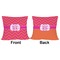 Pink & Orange Chevron Outdoor Pillow - 20x20