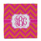 Pink & Orange Chevron Party Favor Gift Bag - Gloss - Front